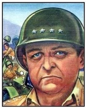1951 Bowman (Fight the) Red Menace (R701-12) #18 General Walton H. Walker Front