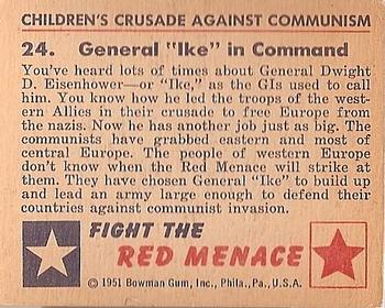 1951 Bowman (Fight the) Red Menace (R701-12) #24 General 