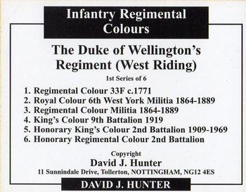2006 Regimental Colours : The Duke of Wellington's Regiment (West Riding) 1st series #NNO Title Card Back