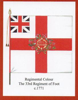 2006 Regimental Colours : The Duke of Wellington's Regiment (West Riding) 1st series #1 Regimental Colour 33rd Foot c.1771 Front