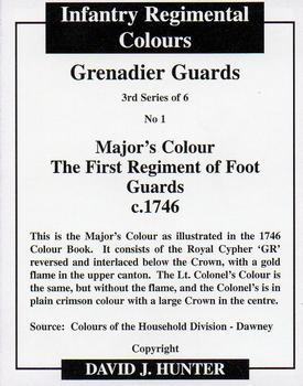 2009 Regimental Colours : Grenadier Guards 3rd Series #1 Major's Colour First Foot Guards c.1746 Back