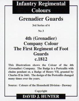 2009 Regimental Colours : Grenadier Guards 3rd Series #3 4th Company Colour First Foot Guards c.1812 Back