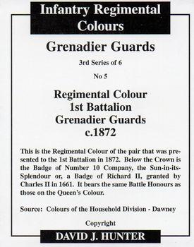 2009 Regimental Colours : Grenadier Guards 3rd Series #5 Regimental Colour 1st Battalion c.1872 Back
