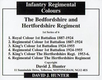 2009 Regimental Colours : The Bedfordshire and Hertfordshire Regiment #NNO Title Card Back