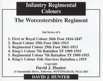 2007 Regimental Colours : The Worcestershire Regiment 2nd Series #NNO Title Card Back