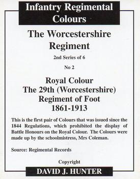 2007 Regimental Colours : The Worcestershire Regiment 2nd Series #2 Royal Colour 29th Foot 1861-1913 Back