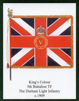 The Durham Light Infantry 1st battalion Regimental colours flag. 