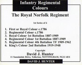 2004 Regimental Colours : The Royal Norfolk Regiment #NNO Title Card Back