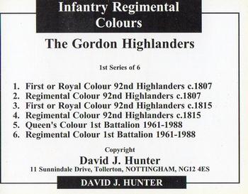 2004 Regimental Colours : The Gordon Highlanders 1st Series #NNO Title Card Back