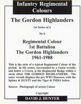 2004 Regimental Colours : The Gordon Highlanders 1st Series #6 Regimental Colour 1st Battalion 1961-1988 Back