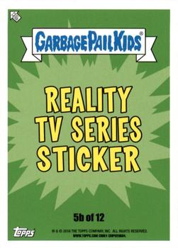 2016 Topps Garbage Pail Kids Prime Slime Trashy TV #5b Jacked-up Jillian Back