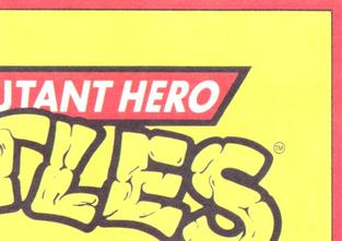 1990 Topps Ireland Ltd Teenage Mutant Hero Turtles - Stickers #7 Cowabunga! Back