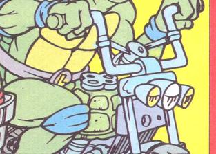 1990 Topps Ireland Ltd Teenage Mutant Hero Turtles - Stickers #10 Teenage Mutant Hero Turtles Back