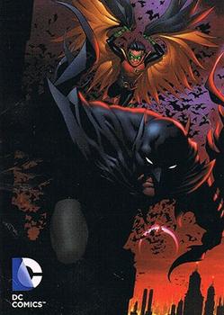 2012 Cryptozoic DC Comics: The New 52 - Binder Bonus Cards #B8 Batman and Robin Front