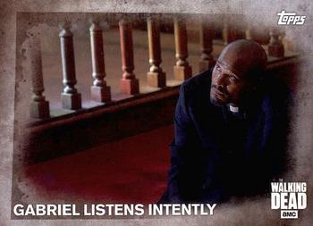 2016 Topps The Walking Dead Season 5 #40 Gabriel Listens Intently Front