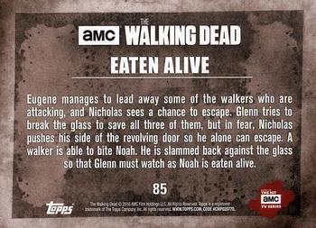 2016 Topps The Walking Dead Season 5 #85 Eaten Alive Back
