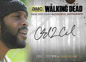 2016 Cryptozoic The Walking Dead Season 4: Part 1 - Autographs #CLC2 Chad L. Coleman Front