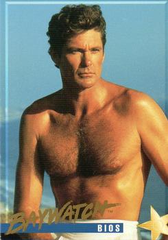 1995 Sports Time Baywatch #2 David Hasselhoff's Acting Career Began Front