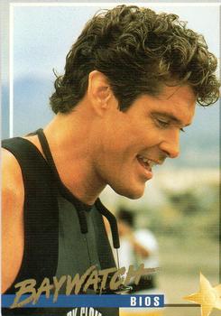 1995 Sports Time Baywatch #3 David Hasselhoff's Talents Extend Front
