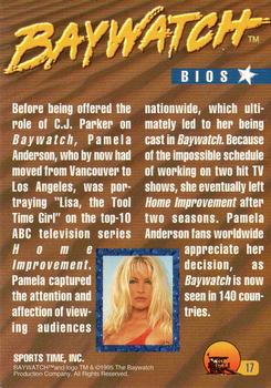 1995 Sports Time Baywatch #17 Before Being Offered the Role of C.J. Parker Back