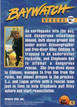 1995 Sports Time Baywatch #48 An Earthquake Hits the Bay Back
