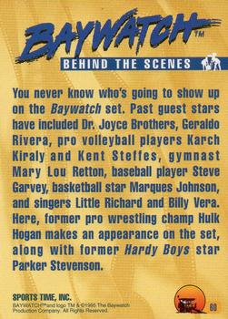 1995 Sports Time Baywatch #60 You Never Know Who's Going to Show Up Back