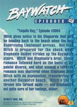 1995 Sports Time Baywatch #72 Tequila Bay Back