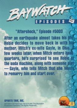 1995 Sports Time Baywatch #77 Aftershock Back