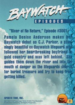 1995 Sports Time Baywatch #81 River of No Return Back