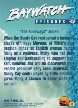 1995 Sports Time Baywatch #93 The Runaways Back