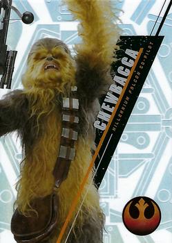 2016 Topps High Tek Star Wars #SW-88A Chewbacca Front
