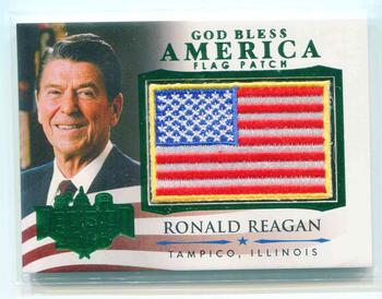 2016 Decision 2016 - God Bless America Flags Green / Emerald #GBA36 Ronald Reagan Front