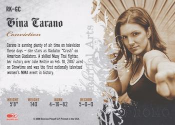 2008 Donruss Americana II - Promos #RK-GC Gina Carano Back