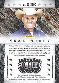 2014 Panini Country Music - Musician Materials #M-NMC Neal McCoy Back