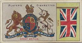 1905 Player's Countries Arms & Flags #18 Great Britain Front