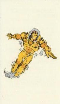 1996 Fleer/SkyBox Marvel Vision - Marvel Vision Tattoos #Fleer10 Iron Man (Hydro Suit) Front