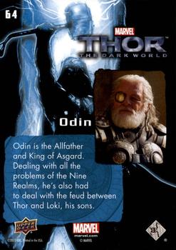 2013 Upper Deck Thor The Dark World #64 Odin Back