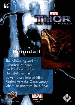 2013 Upper Deck Thor The Dark World #66 Heimdall Back