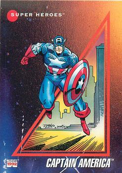 1992 Impel Marvel Universe - Promos #3 Captain America Front
