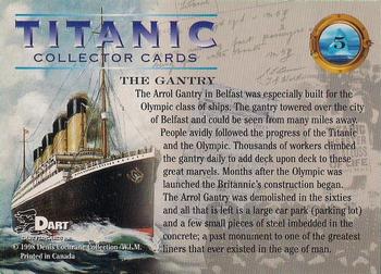 1998 Dart Titanic #5 The Gantry Back