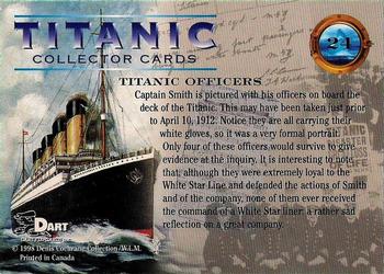 1998 Dart Titanic #24 Titanic Officers Back