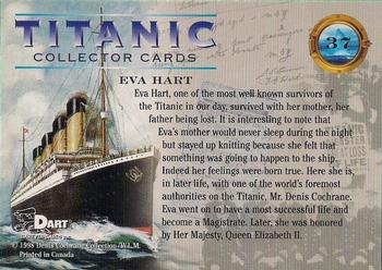 1998 Dart Titanic #37 Eva Hart Back