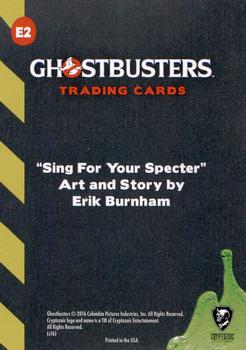 2016 Cryptozoic Ghostbusters - Sing for Your Spectre #E2 Panel 2 Back