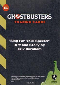 2016 Cryptozoic Ghostbusters - Sing for Your Spectre #E3 Panel 3 Back