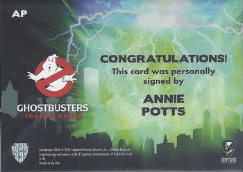 2016 Cryptozoic Ghostbusters - Autographs #AP Annie Potts Back