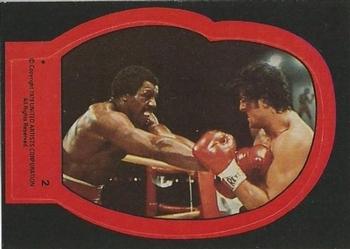 1979 Topps Rocky II - Stickers #2 The Warriors Clash! Front