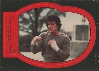 1979 Topps Rocky II - Stickers #14 Feelin' Strong Now! Front