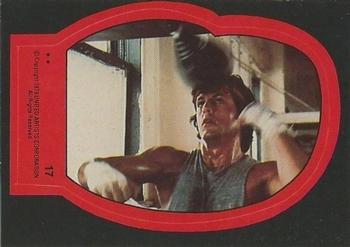 1979 Topps Rocky II - Stickers #17 Punch That Bag! Front