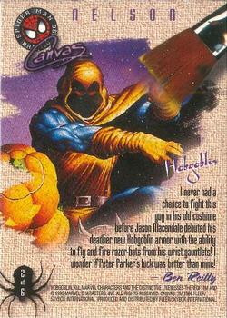 1996 SkyBox Premium Spider-Man - Canvas #2 Hobgoblin Back