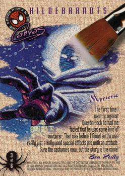 1996 SkyBox Premium Spider-Man - Canvas #3 Mysterio Back